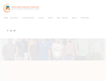 Tablet Screenshot of mindyourlanguagethailand.com